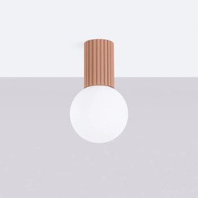 Plafon HALO mocca IP44 ryflowany SOLLUX  LIGHTING
