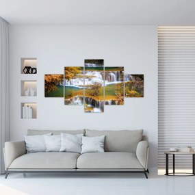 Obraz - Wodospady Huay Mae Khamin, Tajlandia (125x70 cm)