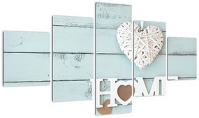 Obraz - I love home (125x70 cm)