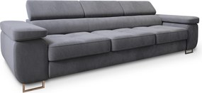 Masseno Sofa MOSINE z funkcją spania, Rozkładana sofa - Popiel, MONOLITH 85