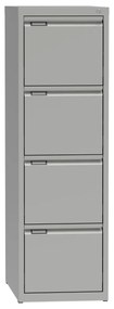 Metalowa szafa kartotekowa A4, 4 szuflady, kolor szary