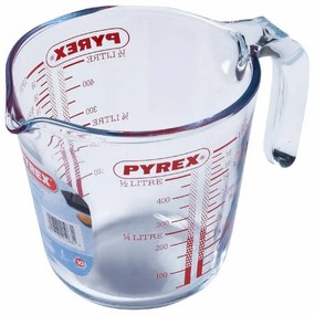 Szklany kubek pomiarowy Pyrex 0,5 l, 12 x 12 cm, 500 ml