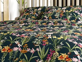 PrzytulneMieszkanie.pl PrzytulneMieszkanie.pl Bawełniana pościel MYSTIC GARDEN ciemnozielona Rozmiar pościeli: 70 x 90 cm | 140 x 220 cm