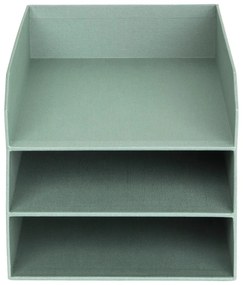 Zielony kartonowy organizer na dokumenty Trey Canvas Paper Laminate – Bigso