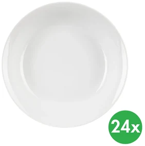 Talerz głęboki dziecięcy MONA, średnica 19 cm, porcelana, 24 sztuki.