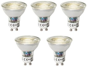 Zestaw 5 GU10 dimbare LED lamp 3W 200 lm 4000K