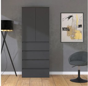 Szafa antracyt 74x40x191.5 claus