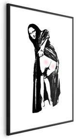 Plakat Bolesne siedzenie 21x30 cm z ramą czarną z marginesem ARTGEIST B