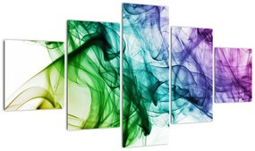 Obraz - kolorowy dym (125x70 cm)