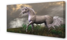 Obraz drukowany na płótnie Jednorożec w Obłokach