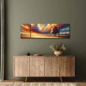 Obraz – Drzewo na polu (170x50 cm)