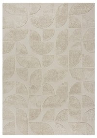 Kremowy bawełniany dywan tkany ręcznie 80x150 cm Ada Arch Geo – Flair Rugs