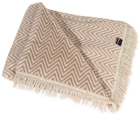 Koc Cosy Home 150x200cm Beige Chevron