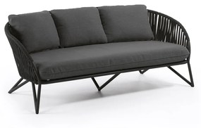 Czarna sofa ogrodowa Kave Home Branzie