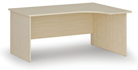 Narożne biurko PRIMO WOOD, 160x120 cm, prawe, brzoza