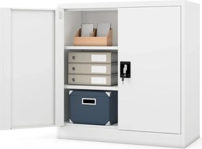 Szafka biurowa na dokumenty Beata 90x40x93 cm biała