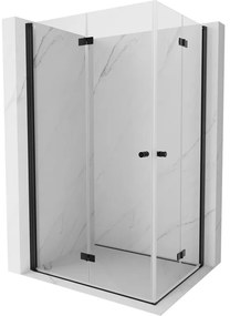Mexen Mist-F Duo kabina prysznicowa składana lewa 110 x 75 cm, transparent, czarna - 8A6-110L-075P-70-00