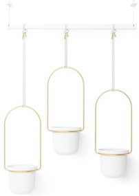 Plastikowe wiszące osłonki na doniczki na zioła zestaw 3 szt. ø 7,5 cm Triflora – Umbra