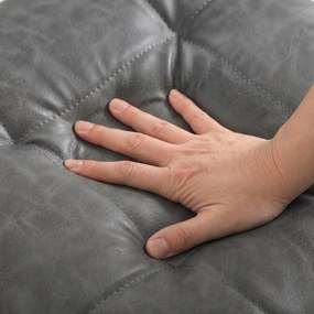 HOMCOM Ławka na buty, ławka do przedpokoju z ekoskórzanym siedziskiem, 112 x 37 x 47 cm, ciemnoszara | Aosom PL
