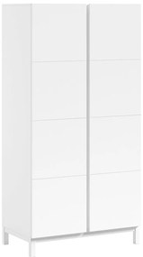 Biała szafa dziecięca 99x196x58 cm Eva – Vipack