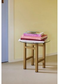 Okrągły stolik ze szklanym blatem ø 40 cm Elevate – Hübsch