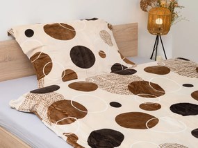 PrzytulneMieszkanie.pl PrzytulneMieszkanie.pl Pościel z mikropluszu AURELIA kremowa Rozmiar pościeli: 70 x 90 cm | 140 x 200 cm