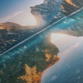 Obraz - Górskie jezioro (170x50 cm)