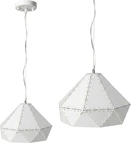 Lampa Sufitowa Wisząca Metalowa APP237-1CP Biała