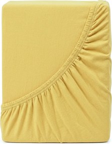 4Home prześcieradło jersey Ideal żółty, 70 x 140 cm