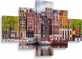 Obraz - Amsterdam, domy tańca (125x70 cm)