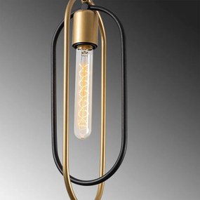 Lampa wisząca w czarno-złotym kolorze Cerco – Opviq lights