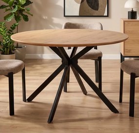 Loftowy stół na designerskiej podstawie Aster
