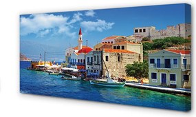 Obraz na płótnie Surowe Piękno Greckiego Wybrzeża