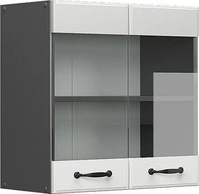 Szklana szafka kuchenna biały domek wiejski 60x31x60 r-line