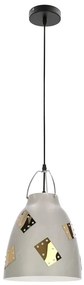 Nowoczesna szara lampa wisząca - D-152 S2-R02