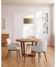 Okrągły stół z litego drewna akacjowego ø 120 cm Nahla – Kave Home