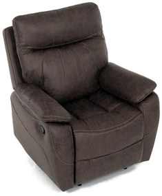 Fotel rozkładany 4092 BR3, vintage, brązowy