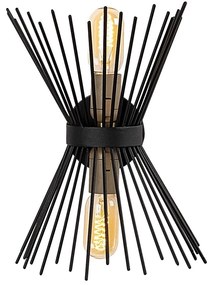 Czarny metalowy kinkiet Opviq lights Glykera