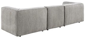 Jasnoszara sofa modułowa Bonami Selection Fairfield, 282 cm