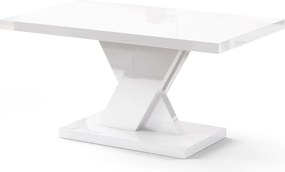 Nowoczesna ława do salonu Dixon 80x60 biały połysk