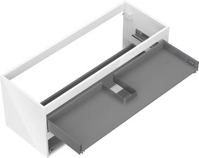 Mexen Box-A korpus szafki podumywalkowej 120 cm, 2 szuflady, biały połysk - 91AX0-1200-470-2-00