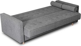 Sofa z Funkcją Spania MALTA Wersalka Rozkładana Dwuosobowa Szara Nowoczesna do Salonu