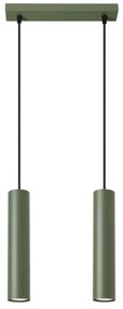 Lampa wisząca LAGOS 2 zielona oliwka SOLLUX  LIGHTING