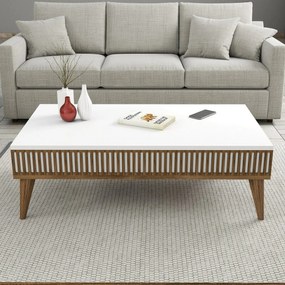 Stolik konferencyjny Mila White and Walnut