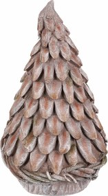 Dekoracja ogrodowa głowa krasnala, szary, 24 x 21 x 43 cm