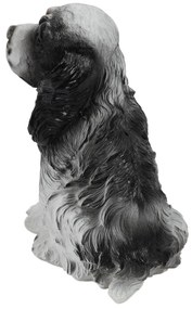 Figurka ogrodowa pies spaniel, wys. 27 cm, ze sztucznego kamienia