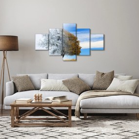 Obraz - Zmiana pór roku (125x70 cm)