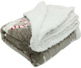 Kocyk z owczą skórą Perníček, 150 x 200 cm