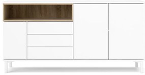 Biała komoda 176x90x49 cm Roomers – Tvilum
