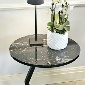 Stolik boczny, kawowy, kolor czarny